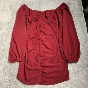 NWT Mod on trend  Off-Shoulder Red Dress medium
